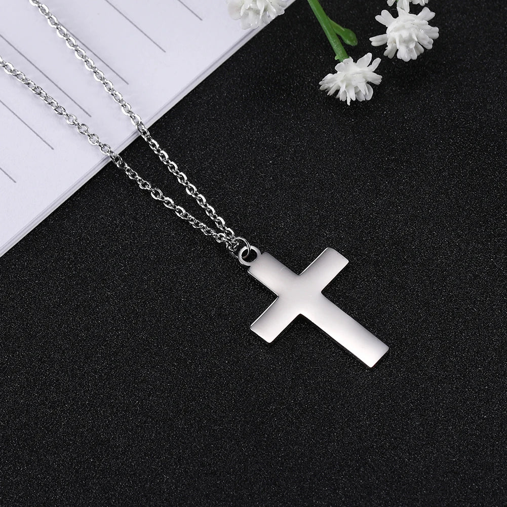 Cazador Jesus Cross Hollow Pendant Necklace