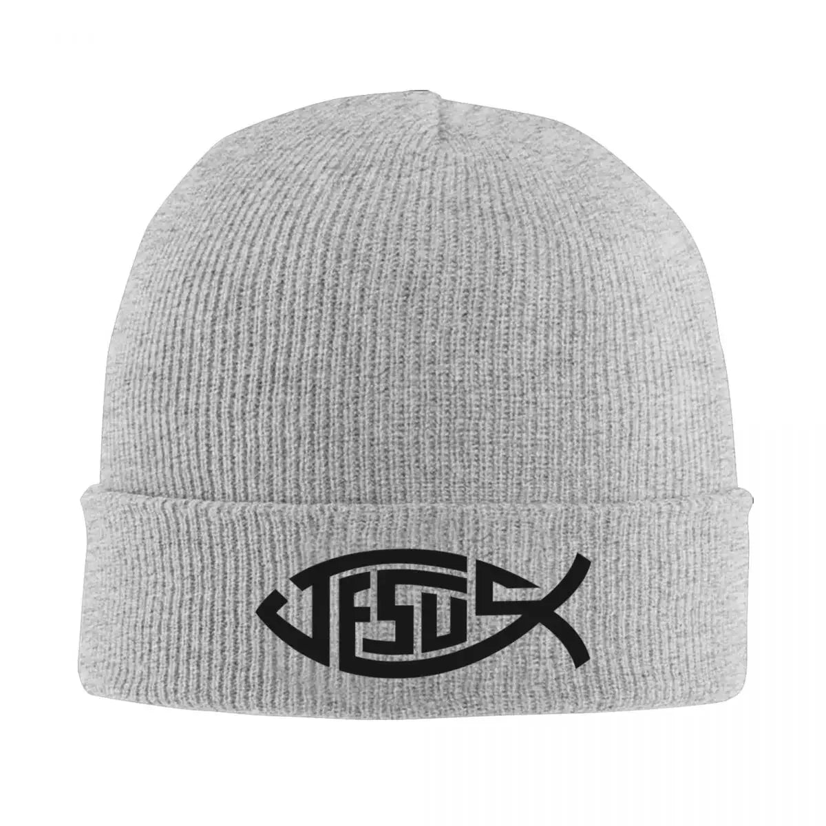 Jesus Fish Knitted Hat