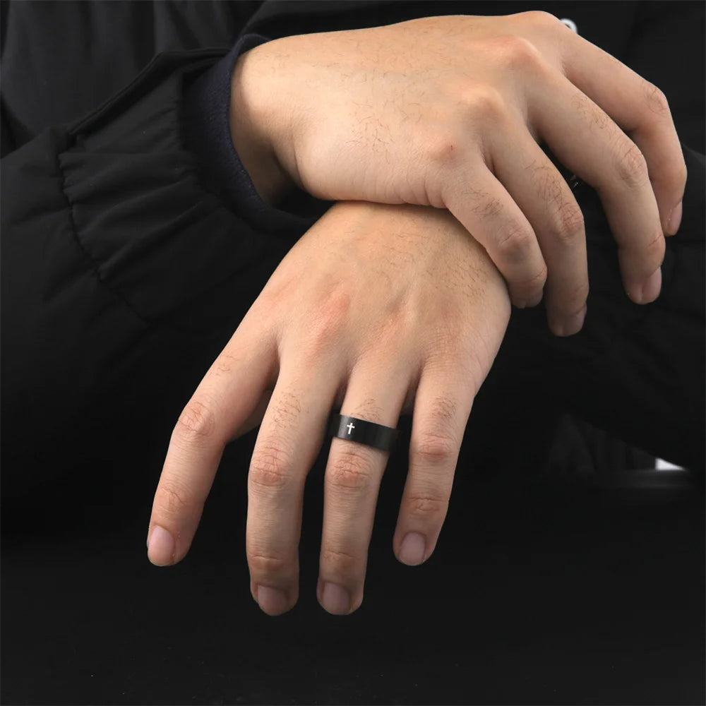 Hip Hop Cross Couple Ring