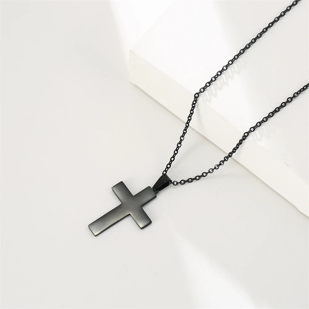Cazador Jesus Cross Hollow Pendant Necklace