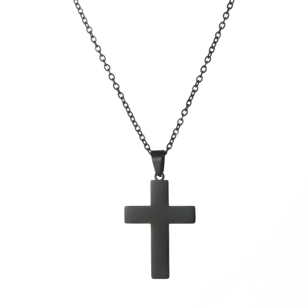 Cazador Jesus Cross Hollow Pendant Necklace