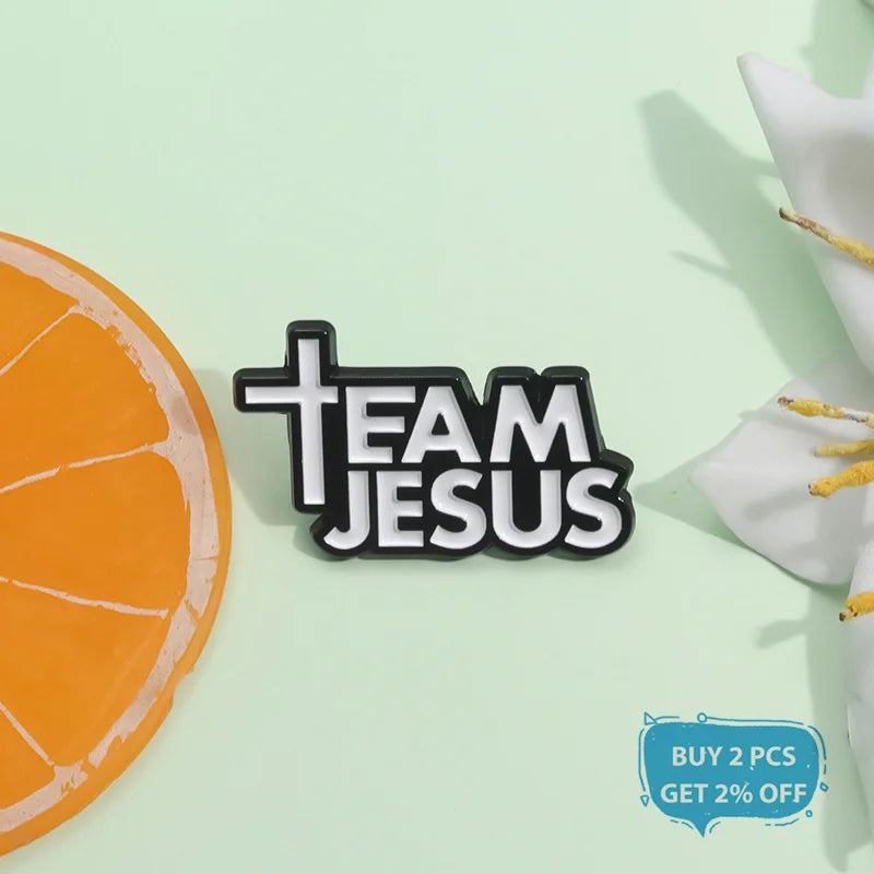 Team Jesus Enamel Pin