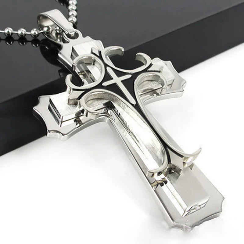 Christian Bible Prayer Cross Necklace
