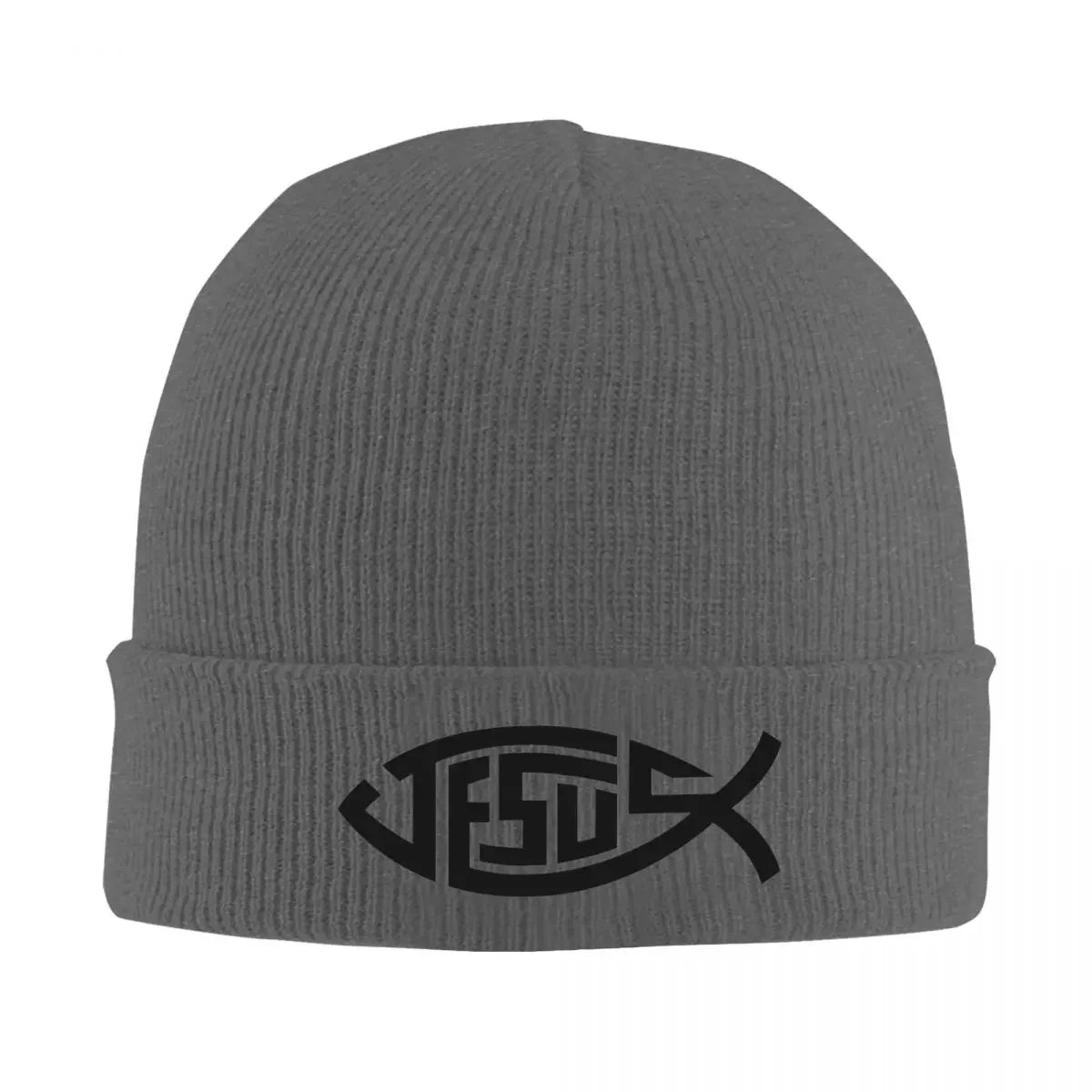 Jesus Fish Knitted Hat