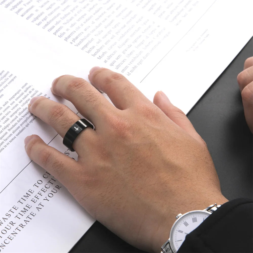 Hip Hop Cross Couple Ring