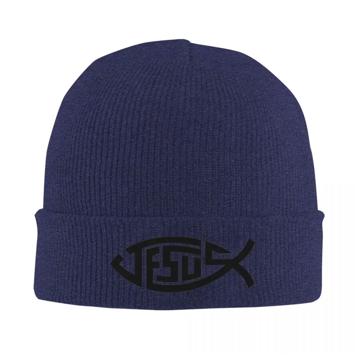 Jesus Fish Knitted Hat
