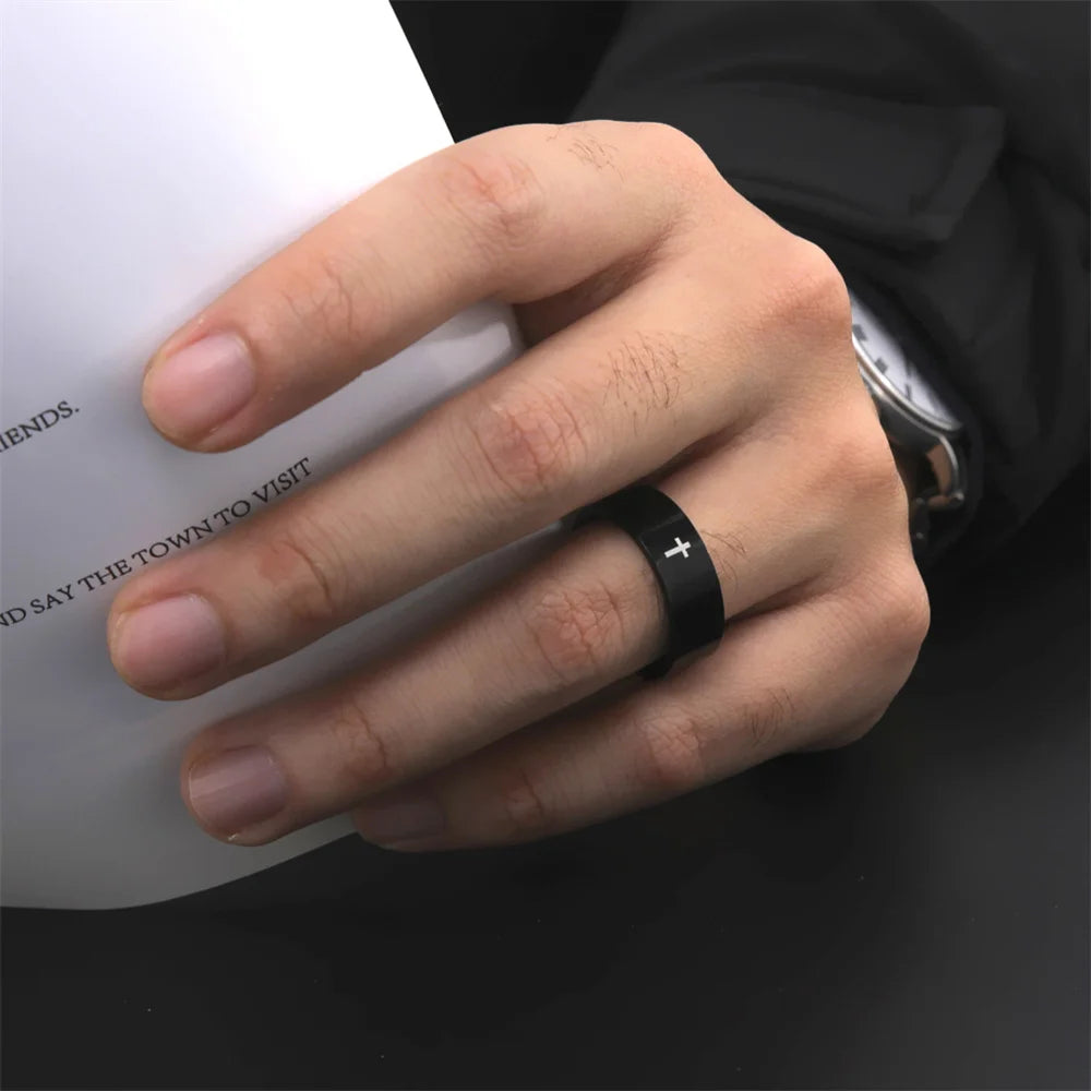 Hip Hop Cross Couple Ring