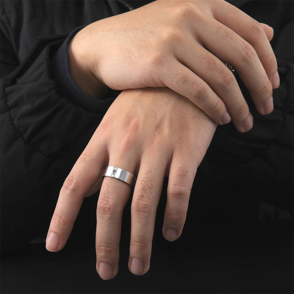 Hip Hop Cross Couple Ring