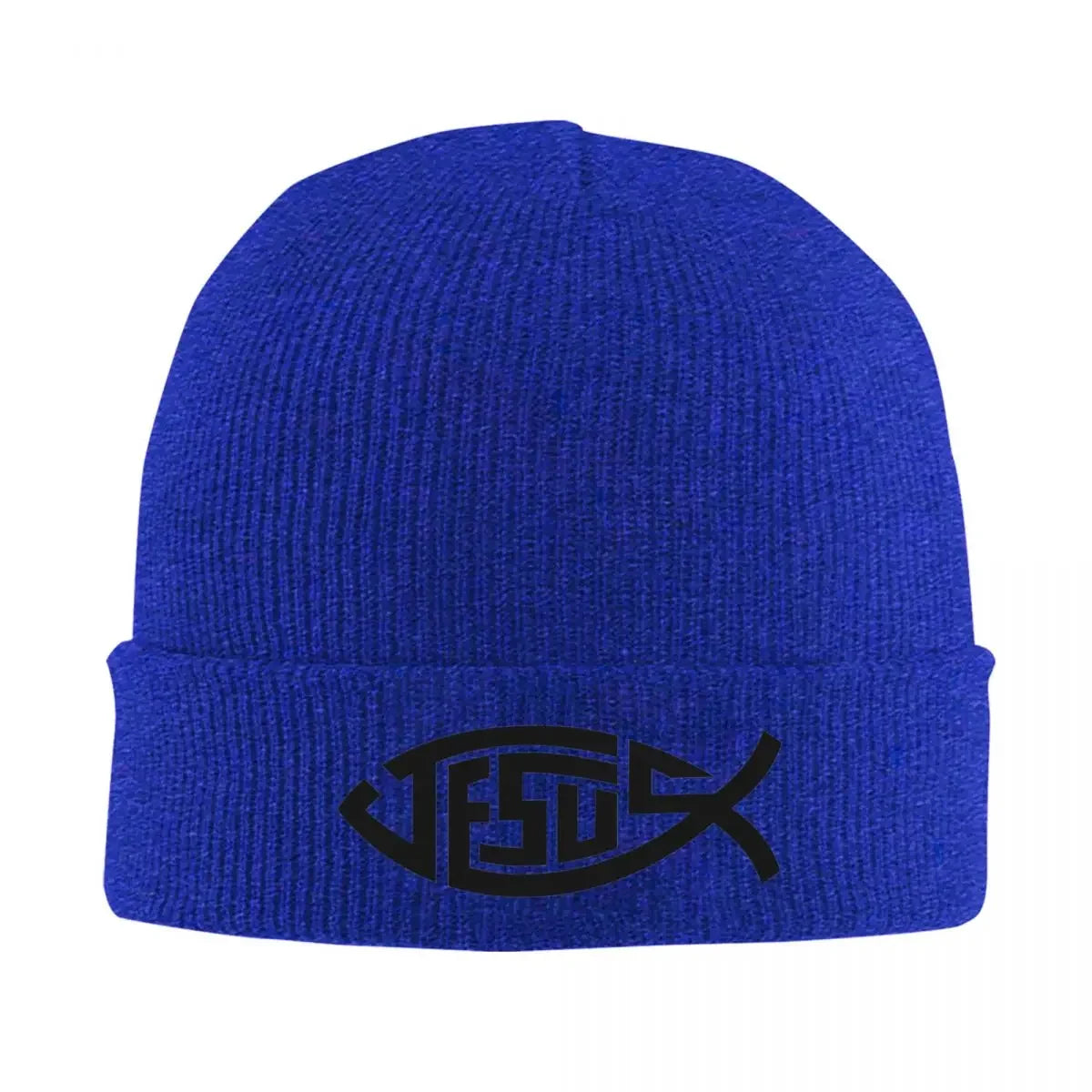 Jesus Fish Knitted Hat