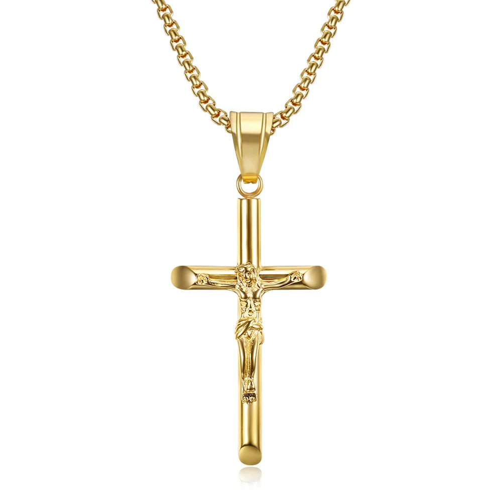 Stainless Steel Titanium God Jesus Necklace