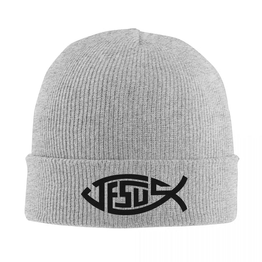Jesus Fish Knitted Hat