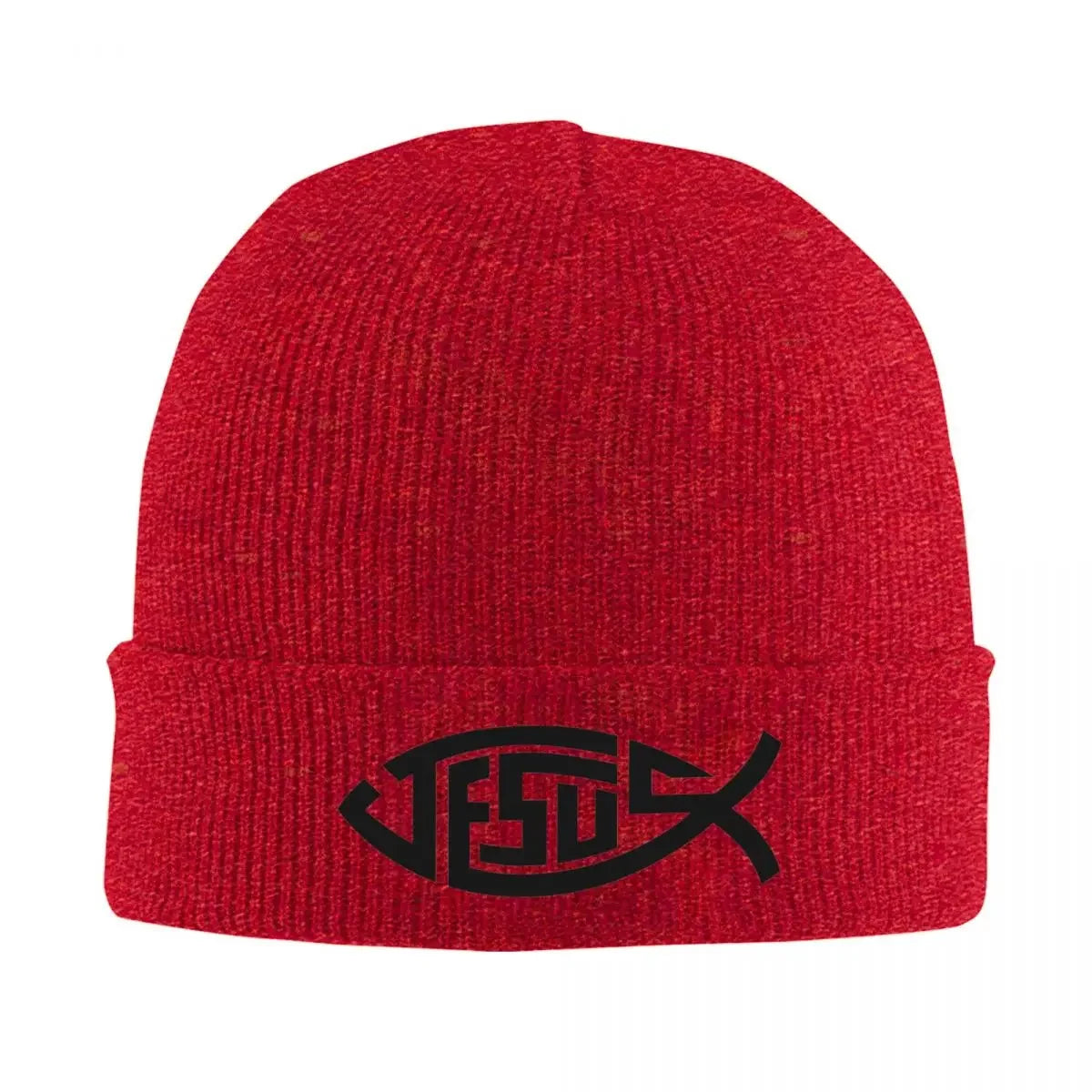 Jesus Fish Knitted Hat
